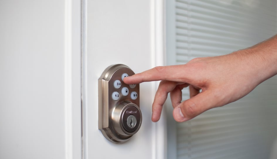 ADT smartlock on a Fort Wayne home